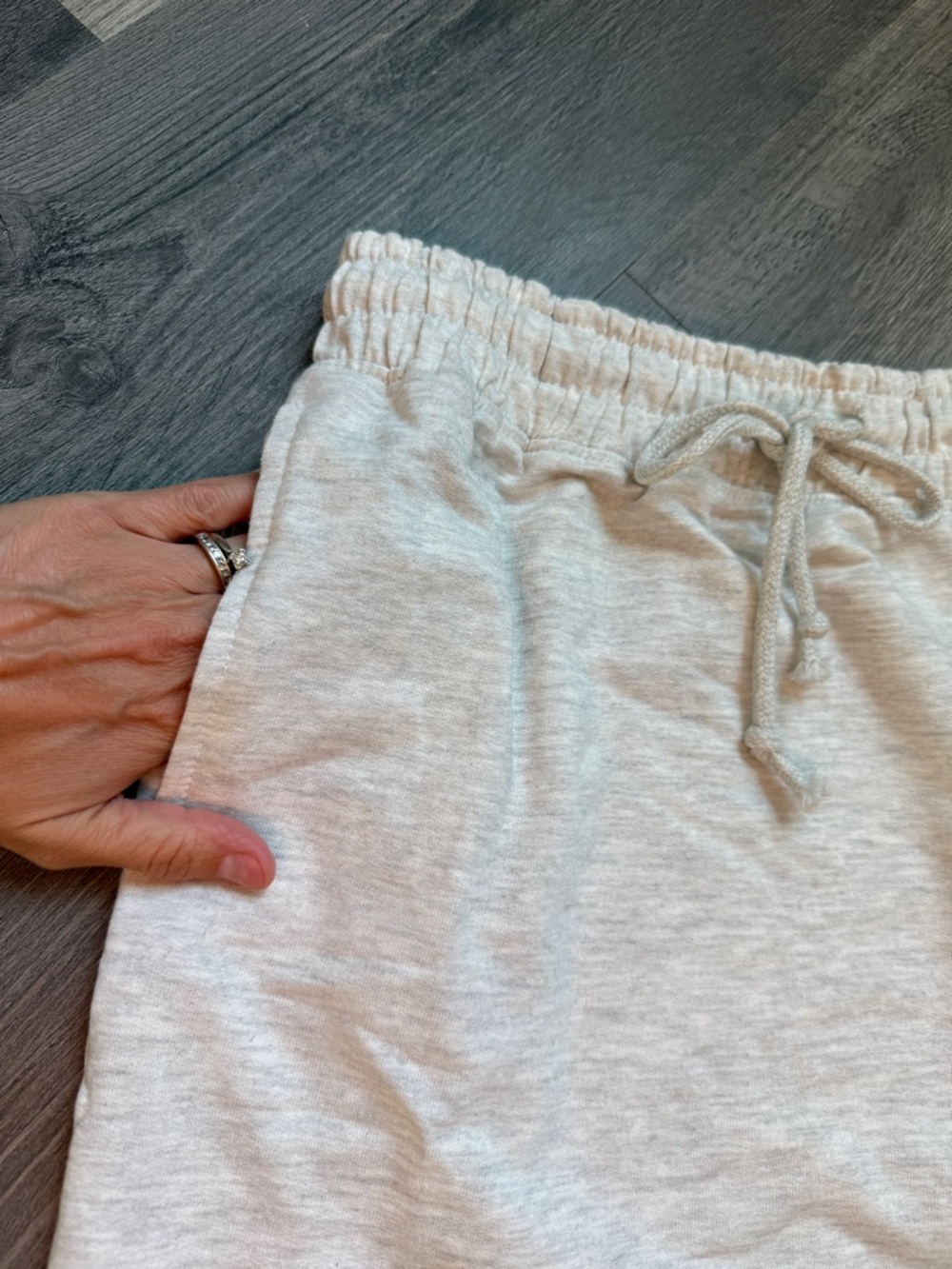 Missguided Drawstring Mini Skirt With Pockets Heathered Gray US 0 - Picture 3 of 8